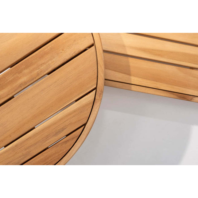 4 Seasons Outdoor Finn Couchtisch Teak 80 cm. Ø (H 25)