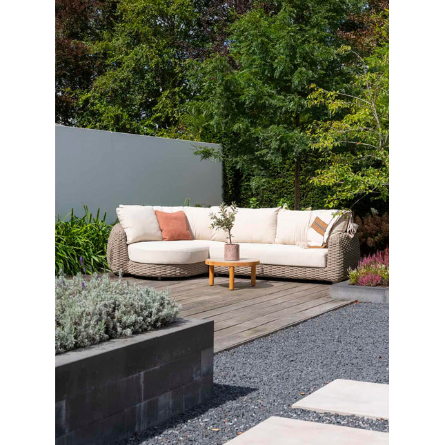 4 Seasons Outdoor Finn Couchtisch mit Keramiktisch Top 63 cm. Ø (H 32)