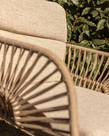 4 Seasons Outdoor Murcia Dining Latte + Taste 4SO Prado Teak Tabelle 160 Ø CM