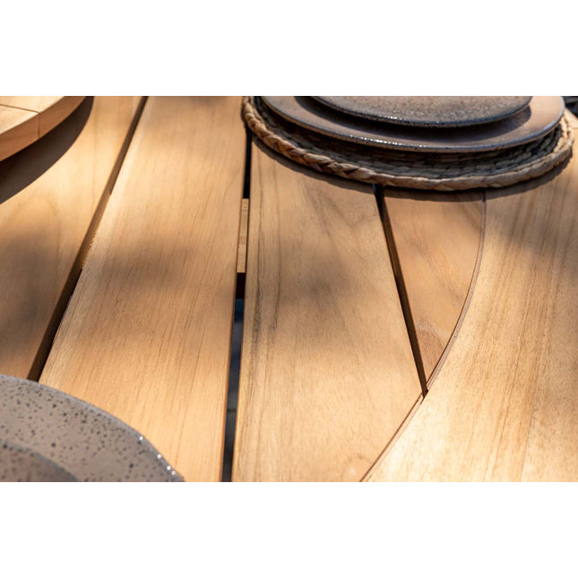 Taste 4SO Prado Teak Tabelle 160 Ø CM Latte Base