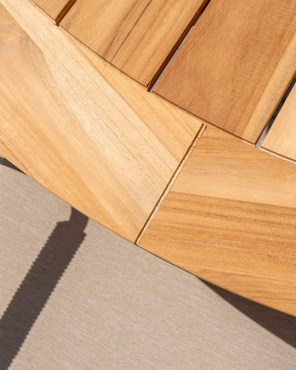 4 Seasons Outdoor Aprilla Dining Pure + Taste 4SO Prado Teak Tabelle 160 Ø CM