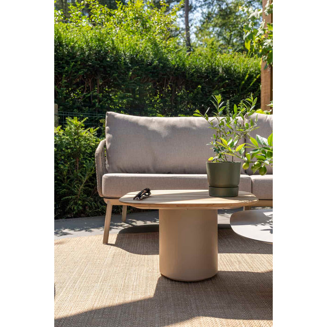 Taste 4SO Demi -Set von 2 Kaffeetischen Latte 50 x 60 und 70 x 80 cm.