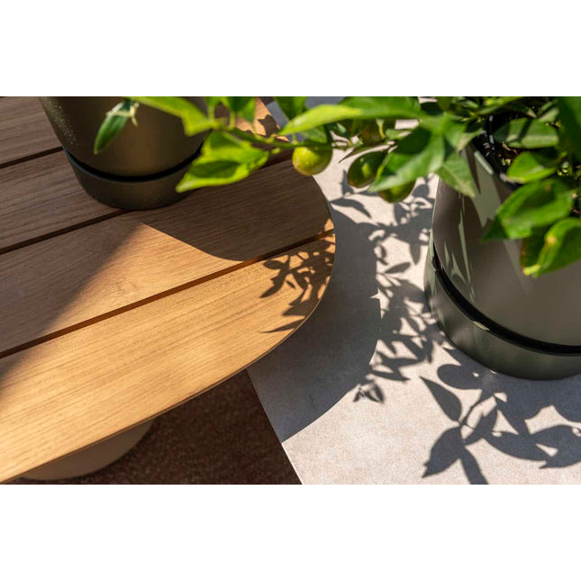 Taste 4SO Demi -Set von 2 Kaffeetischen Latte 50 x 60 und 70 x 80 cm.