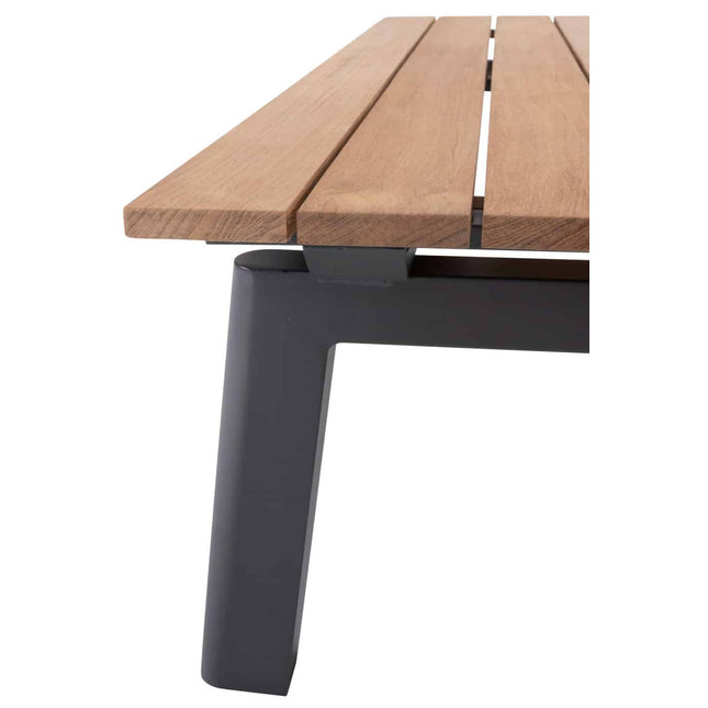 Taste 4SO Ravenna Couchtisch mit Teaktisch -Tisch 120 x 65 x 35 cm