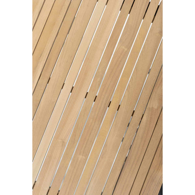 Taste 4SO Cadiz Verstellbarer Stuhl + Kammtisch Anthrazit 220 cm