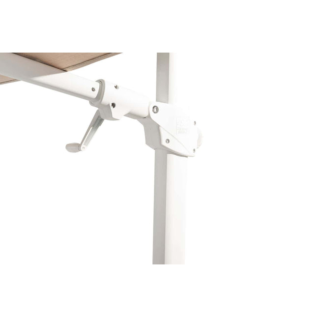 4 Seasons Outdoor Siesta Premium 300 x 300 cm. Sand mit weißem Rahmen