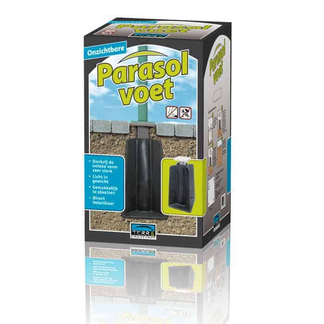 4 Seasons Outdoor Parasol Siesta Premium 300 x 300 cm mittelgrau