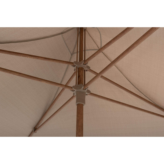 4 Seasons Outdoor Vivenda 270 x 270 cm. Sand mit Holz -Look -Rahmen