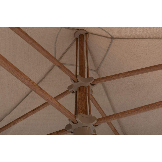 4 Seasons Outdoor Vivenda 270 x 270 cm. Sand mit Holz -Look -Rahmen