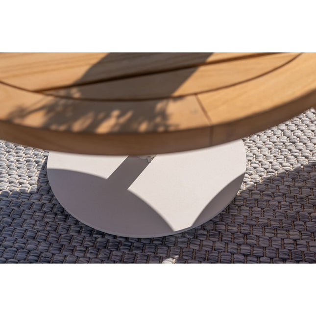 4 Seasons Outdoor Volta Teak Side Table Central Bein Weiß 45 cm. Ø (H 55)
