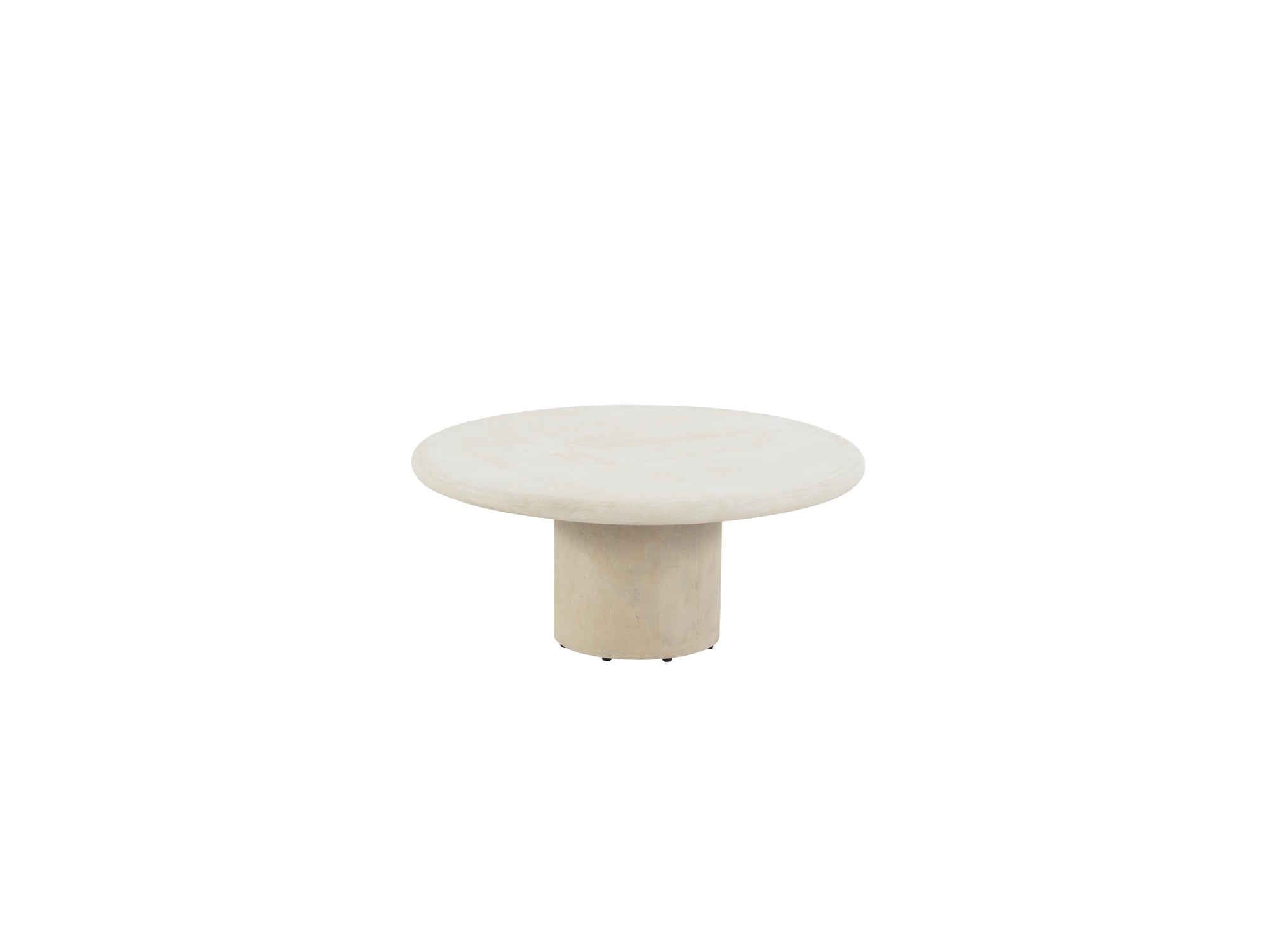 Hampton coffee table round mortex top 80x35 cm with mortex base