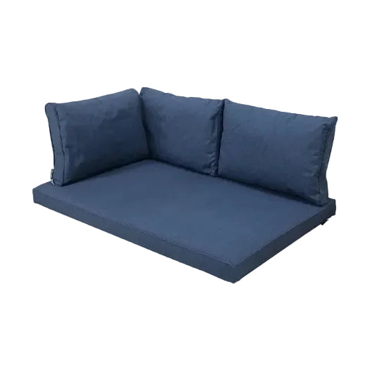 Madison Outdoor Oxford Blauw kussenset voor in uw loungeset of palletbank | 120cm x 80cm