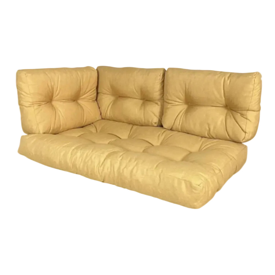 PaZoon 4-delige Atleve Olefin Kussenset | 120cm x 80cm - Okergeel