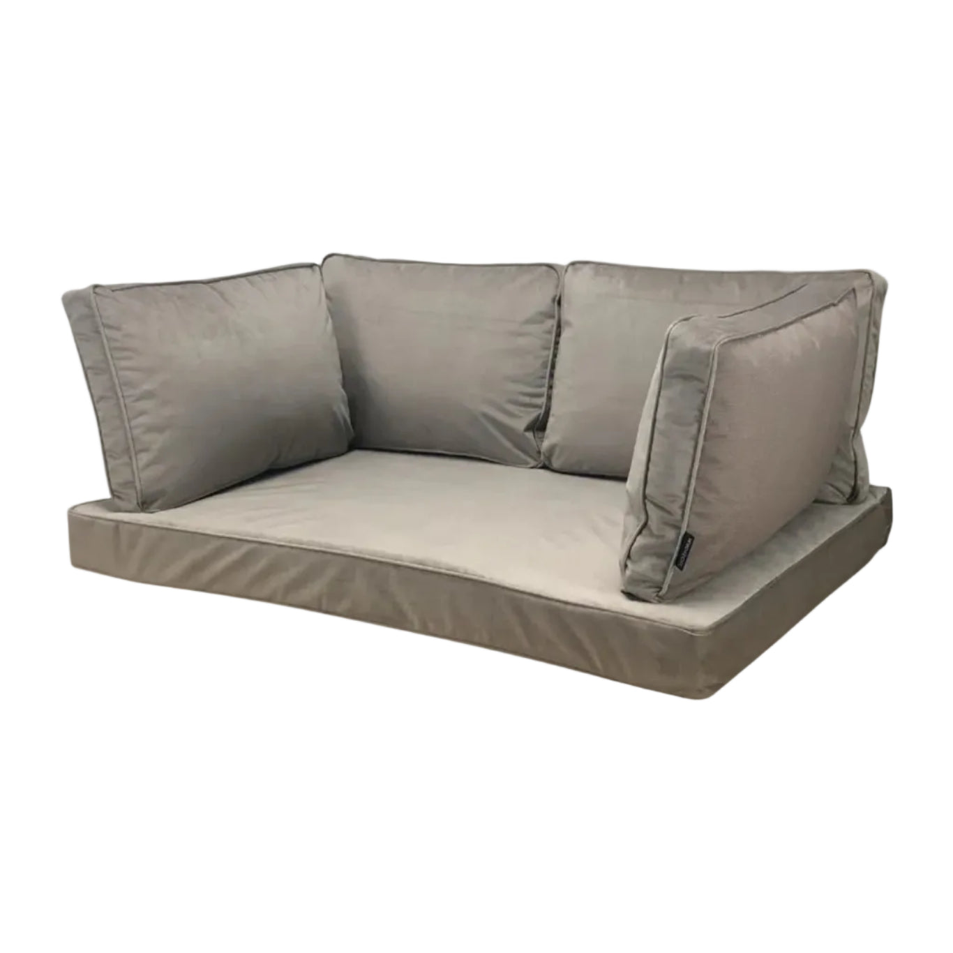 Madison Lounge Outdoor Velvet Taupe kussenset voor in uw loungeset of palletbank | 120cm x 80cm