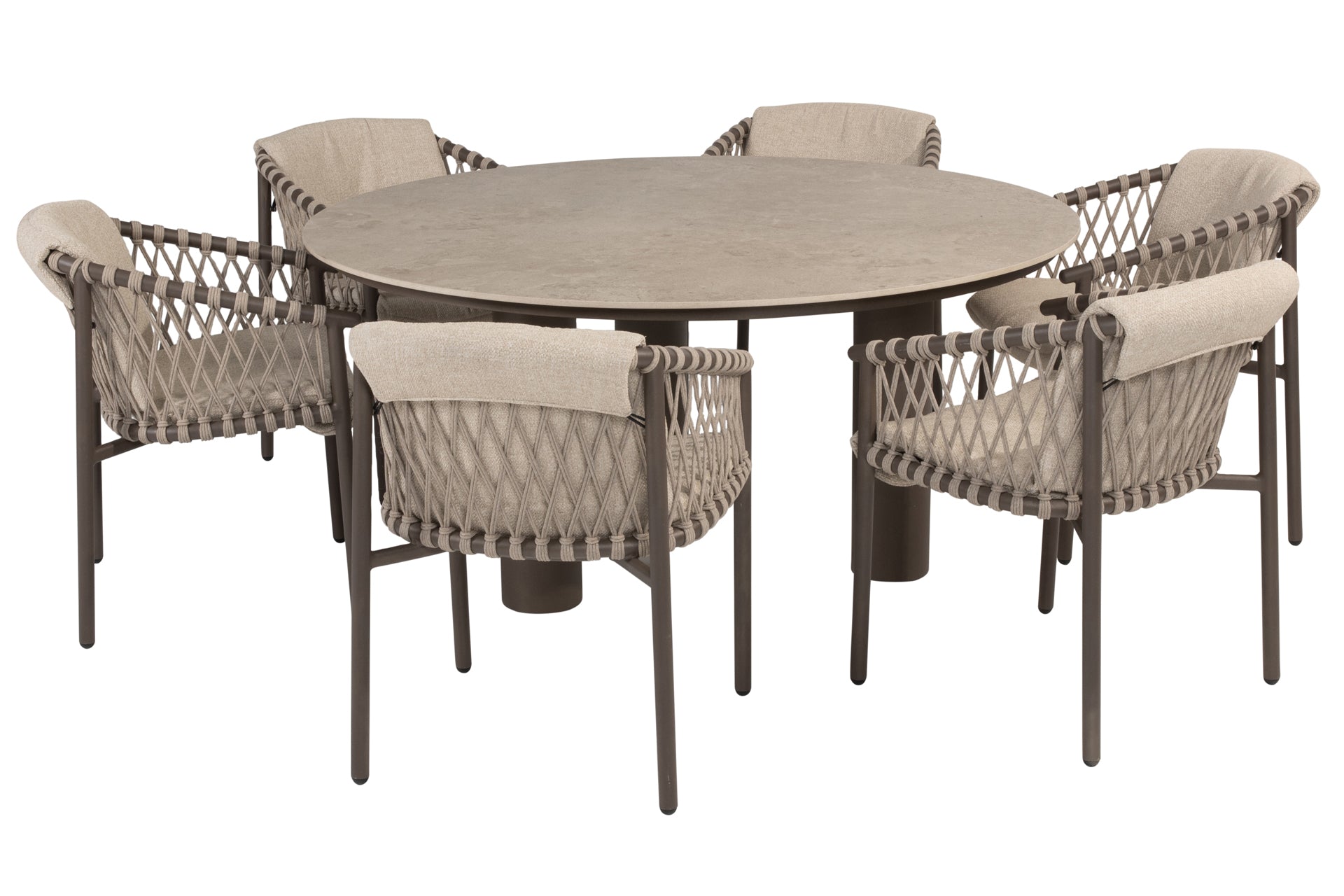 Allora dining set Terre with Arizona dining table ceramic top 160cm - Complete Set