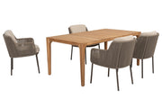 Bernini dining set Terre with Liam table teak 180x100cm - Complete Set