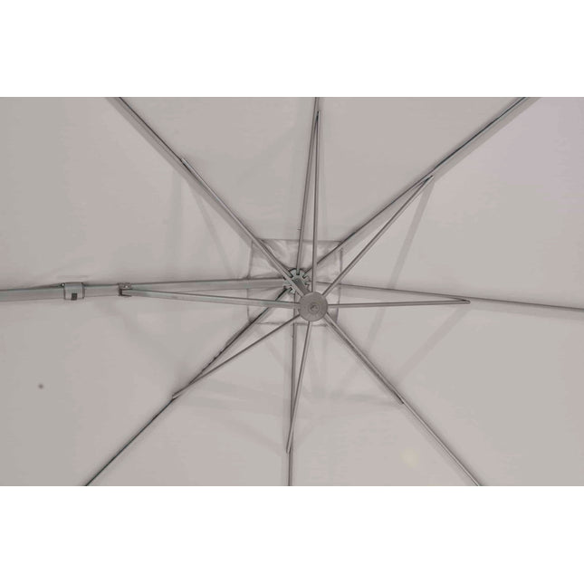 4 Seasons Outdoor Parasol Siesta Premium 300 x 300 cm mittelgrau