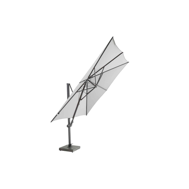4 Seasons Outdoor Parasol Siesta Premium 300 x 300 cm mittelgrau