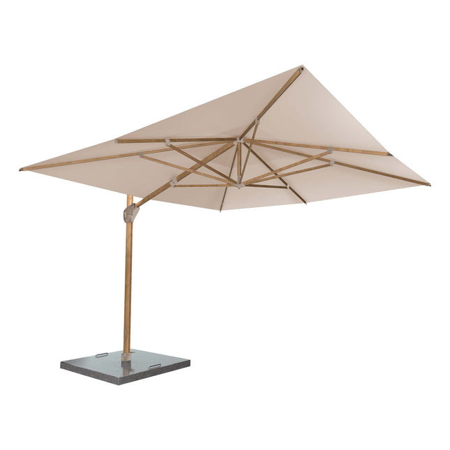 4 Seasons Outdoor Hacienda 300 x 400 cm. Sand mit Holz -Look -Rahmen