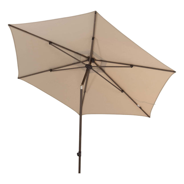 4 Seasons Outdoor Azzurro 300 cm. Ø Strand mit Wenge -Rahmen