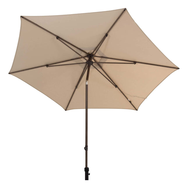 4 Seasons Outdoor Azzurro 300 cm. Ø Strand mit Wenge -Rahmen