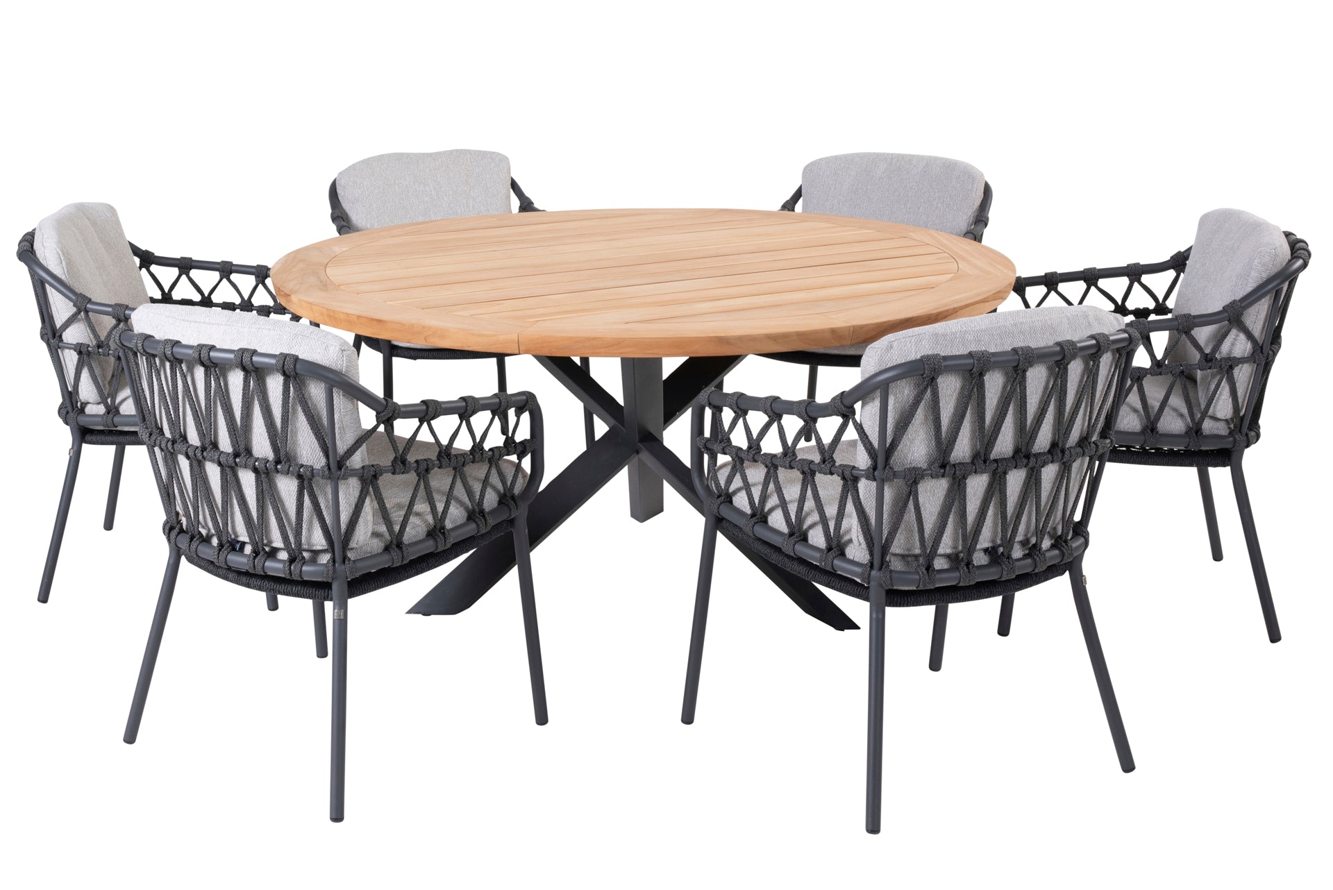 Calpi dining set with Prado table 160cm - Complete Set