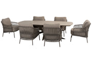 Capalbio low dining set with Nevada table Terre - Complete Set
