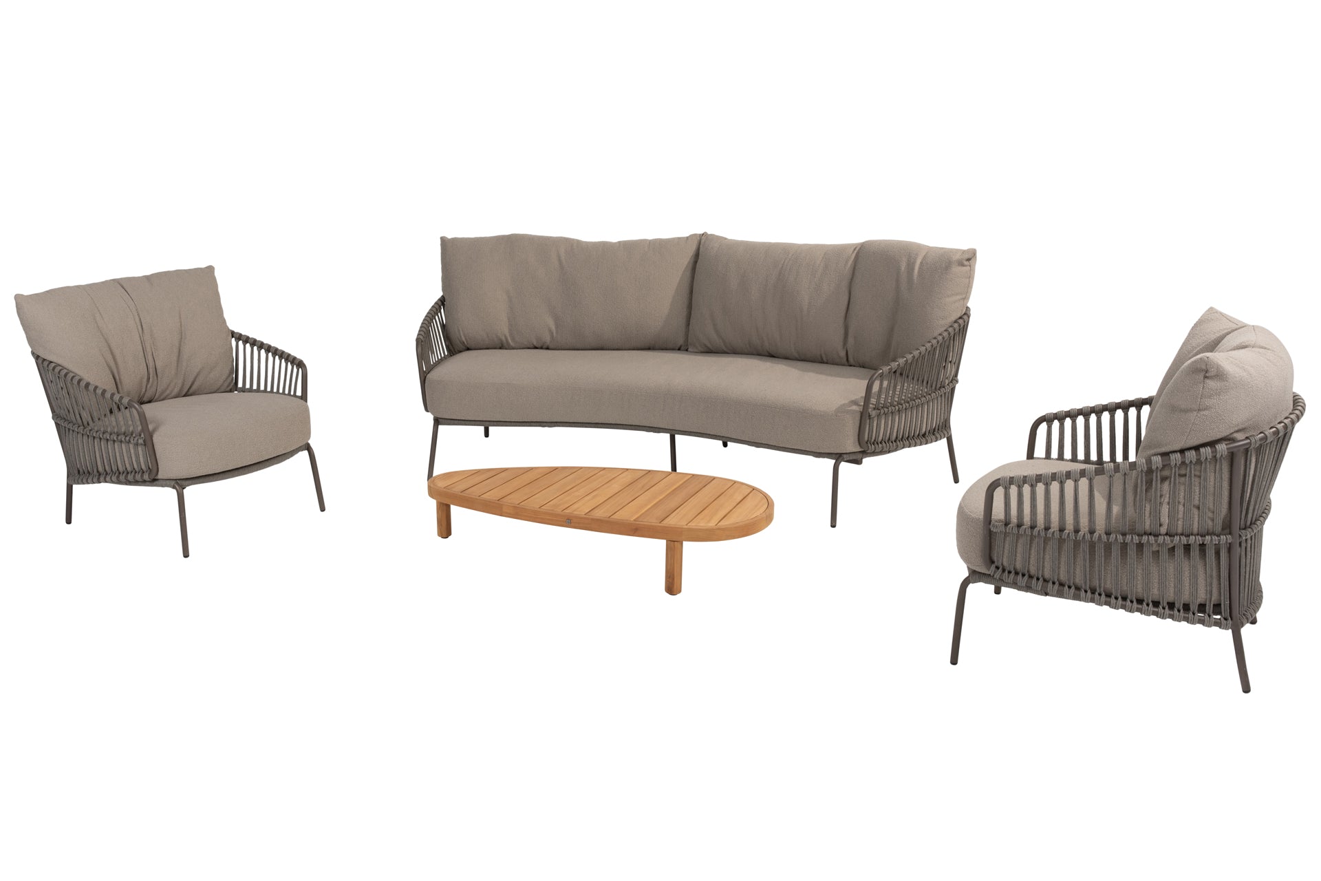 Capalbio lounge set with Finn pebble table - Complete Set