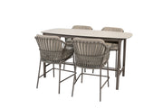 Capalbio counter set terre with Manolo high dining table terre 180 x 90 cm - Complete Set