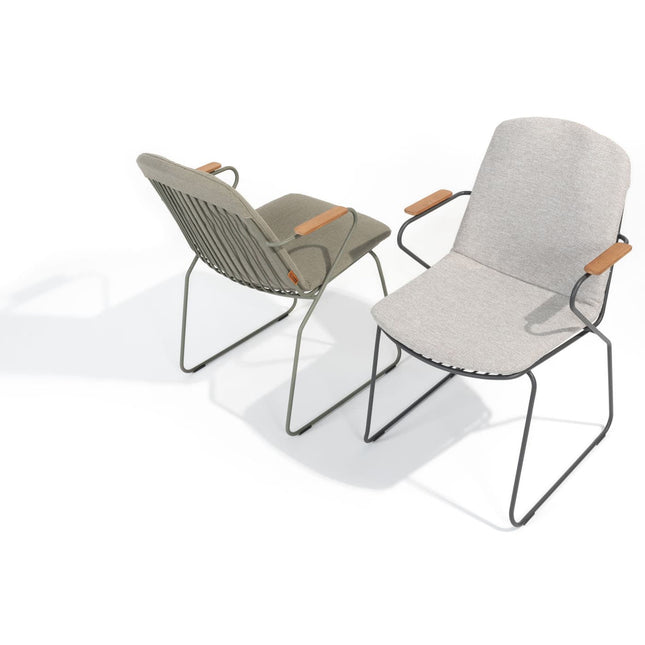 4 Seasons Outdoor Veneto Stapelstuhl Anthrazit Edelstahl inkl