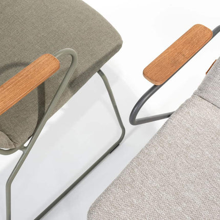 4 Seasons Outdoor Veneto Stapelstuhl Olive Edelstahl inkl
