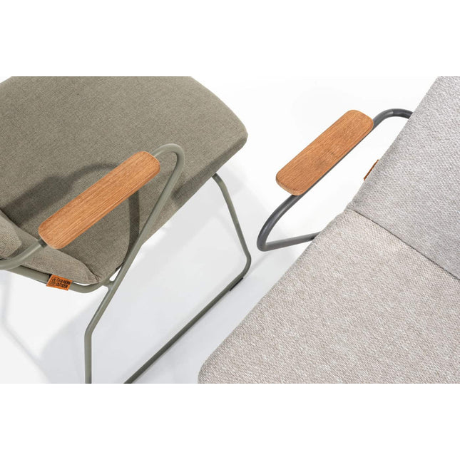 4 Seasons Outdoor Veneto Stapelstuhl Olive Edelstahl inkl