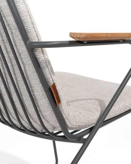 4 Seasons Outdoor Veneto Dining Anthrazit + Geschmack 4SO Prado Teak Tabelle 130 Ø CM