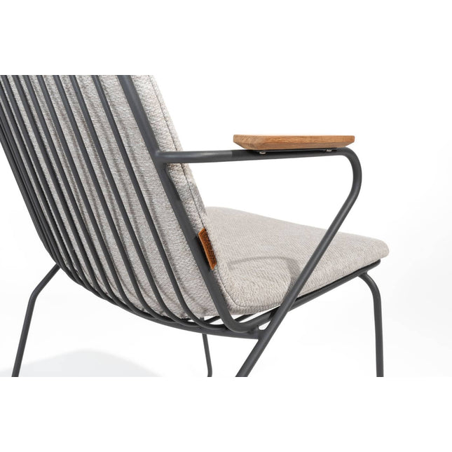 4 Seasons Outdoor Veneto Stapelstuhl Anthrazit Edelstahl inkl