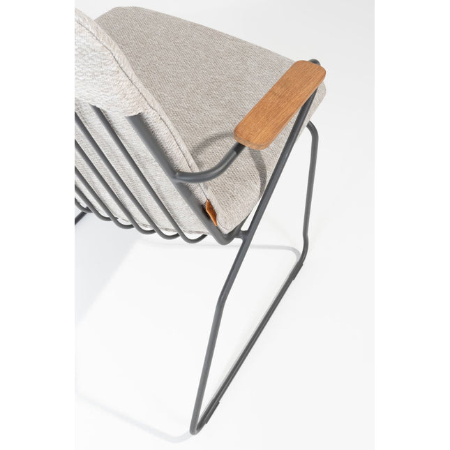 4 Seasons Outdoor Veneto Dining Anthrazit + Privada Tisch Oval HPL Blatt 240 cm