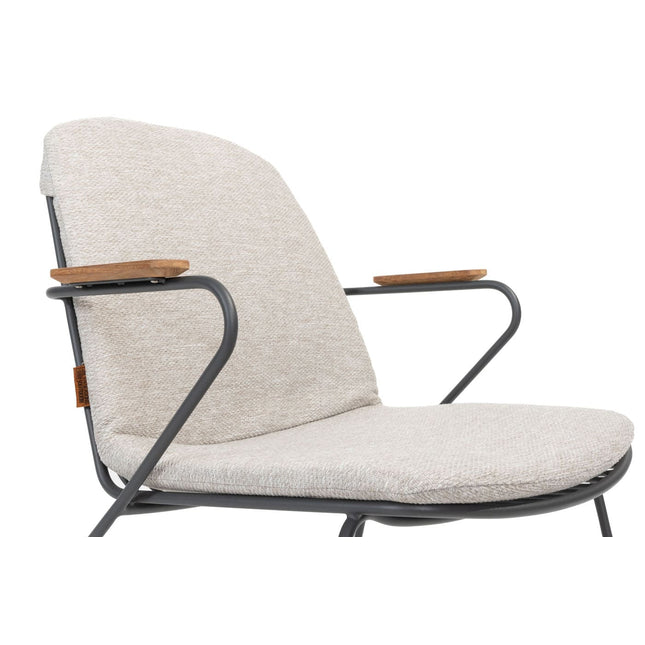 4 Seasons Outdoor Veneto Dining Anthrazit + Locarno Tisch HPL Schiefer Anthrazit 130 Ø CM