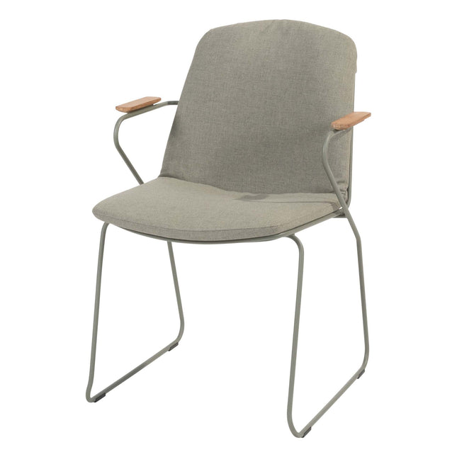 4 Seasons Outdoor Veneto Stapelstuhl Olive Edelstahl inkl