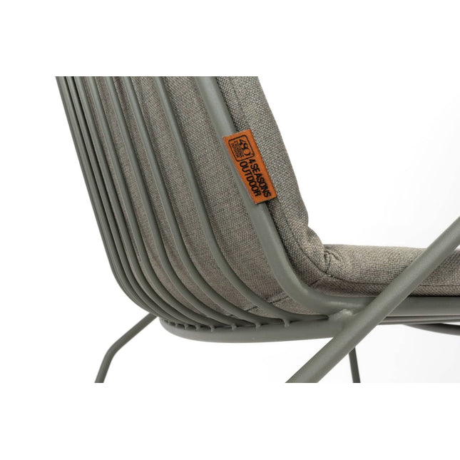 4 Seasons Outdoor Veneto Stapelstuhl Olive Edelstahl inkl