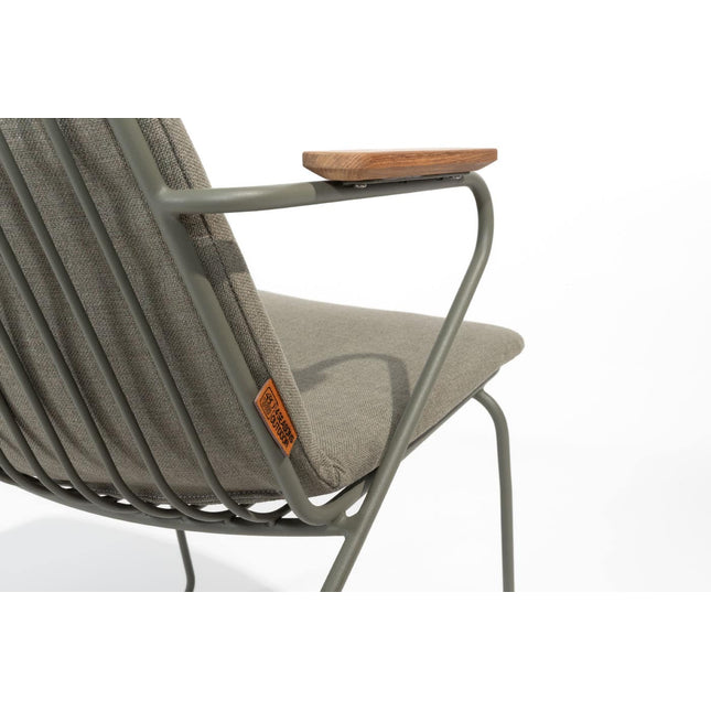 4 Seasons Outdoor Veneto Dining Olive + Taste 4SO Prado Teak Tabelle 130 Ø CM