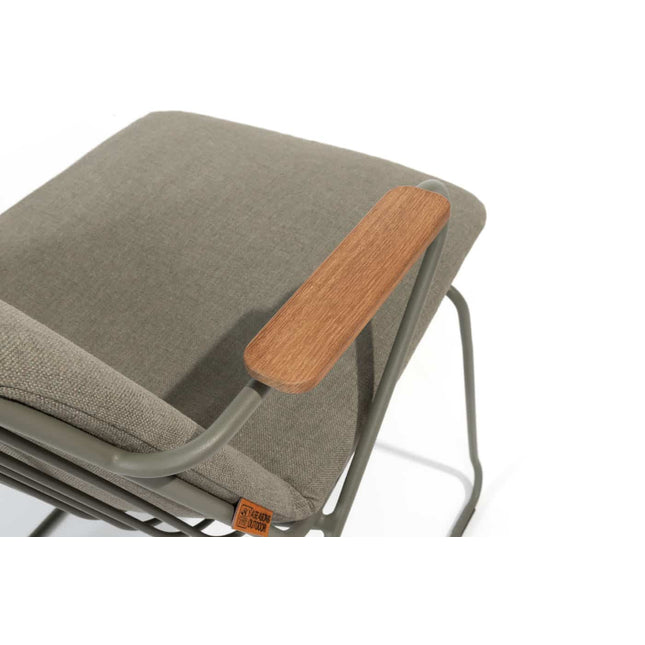 4 Seasons Outdoor Veneto Stapelstuhl Olive Edelstahl inkl