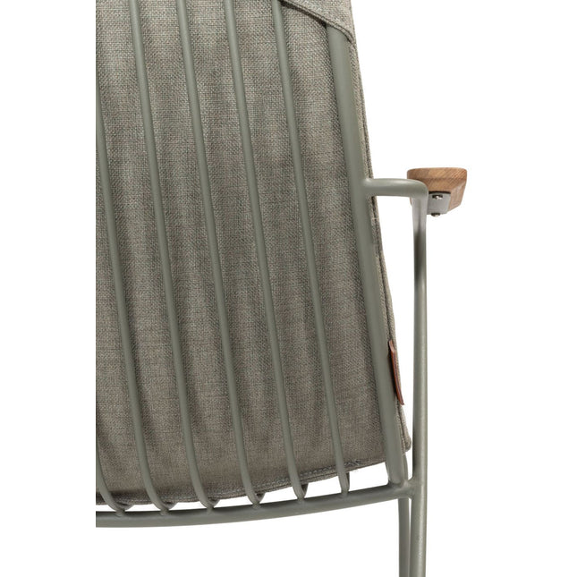 4 Seasons Outdoor Veneto Stapelstuhl Olive Edelstahl inkl