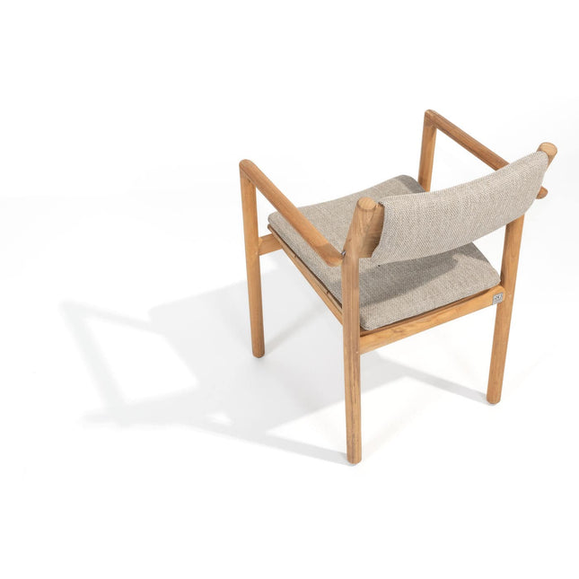 4 Seasons Outdoor Levi Stapelbares Stuhl Teaks inkl. 2 Kissen