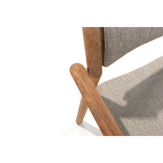 4 Seasons Outdoor Levi Stapelbares Stuhl Teaks inkl. 2 Kissen