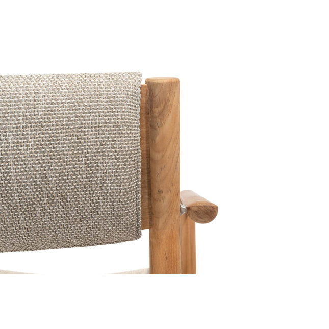 4 Seasons Outdoor Levi Stapelbares Stuhl Teaks inkl. 2 Kissen