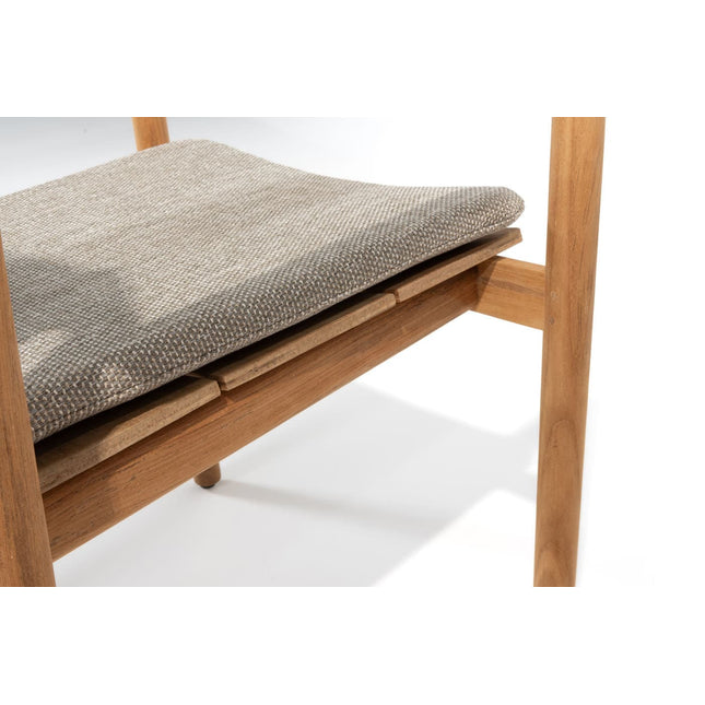 4 Seasons Outdoor Levi Stapelbares Stuhl Teaks inkl. 2 Kissen