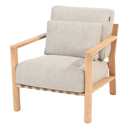 4 Seasons Outdoor Lucas Lounge Chair Teak inkl. 3 Kissen