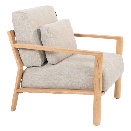 4 Seasons Outdoor Lucas Lounge Chair Teak inkl. 3 Kissen