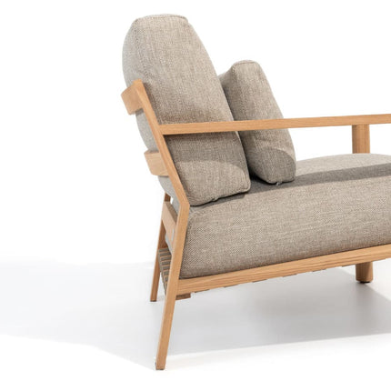 4 Seasons Outdoor Lucas Lounge Chair Teak inkl. 3 Kissen