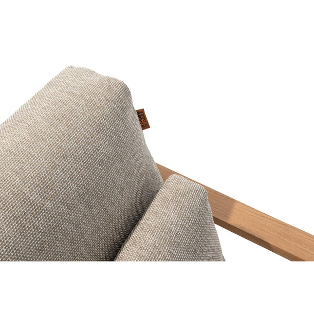 4 Seasons Outdoor Lucas 3-Sitzer Lounge Bank Teaks inkl. 6 Kissen