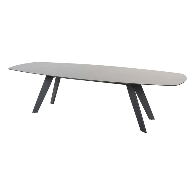 4 Seasons Outdoor Aprilla Ess Anthrazit + Montana Tisch HPL Slate Anthrazit 280 cm